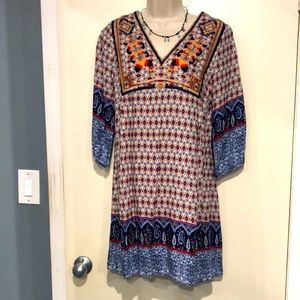 Anthropologie Skies are Blue Boho midi dress